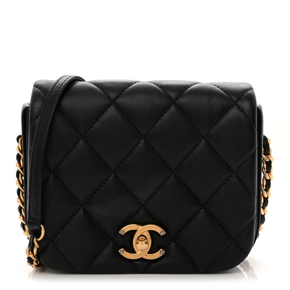 Chanel Calfskin Quilted Mini Nailed Cc #293382C40B